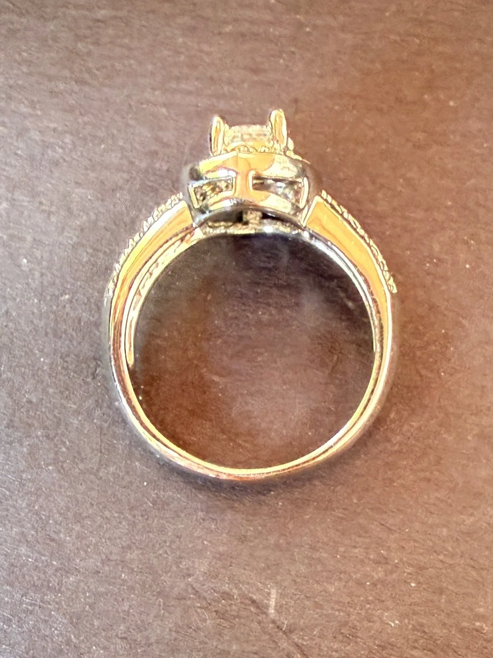 14 karat White Gold Vintage Ring Sz 7.75